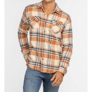 NEW LIV mason flannel shirt in argan brown